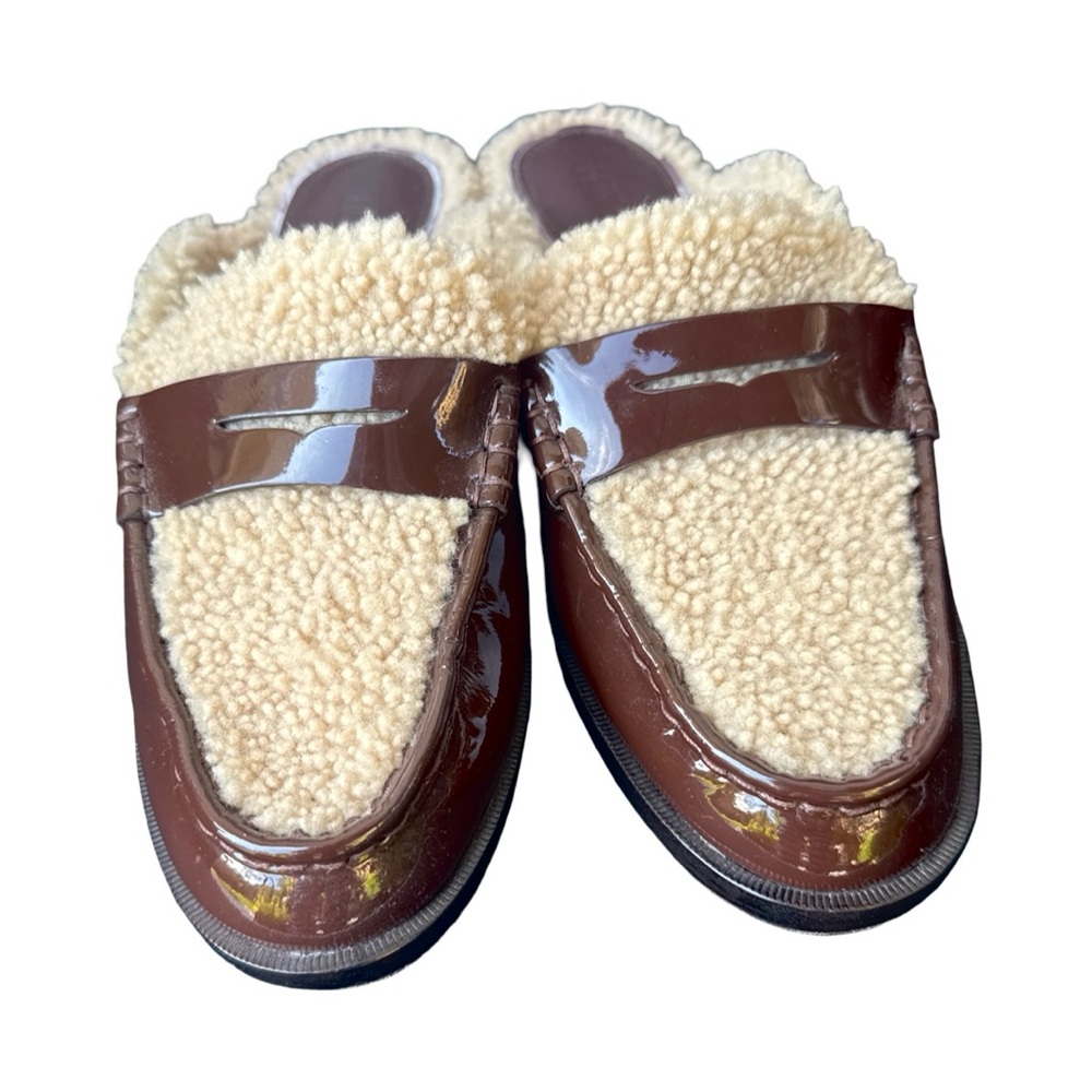 Paige Emmet Loafer Flats in Brown and Cream size 9 - Picture 2 of 6